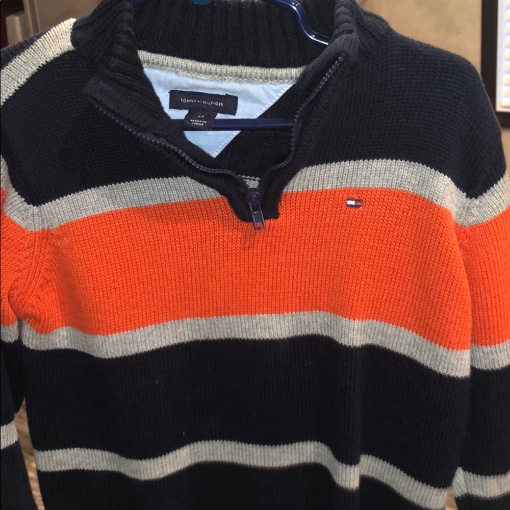 EUC Little boys half zip sweater
